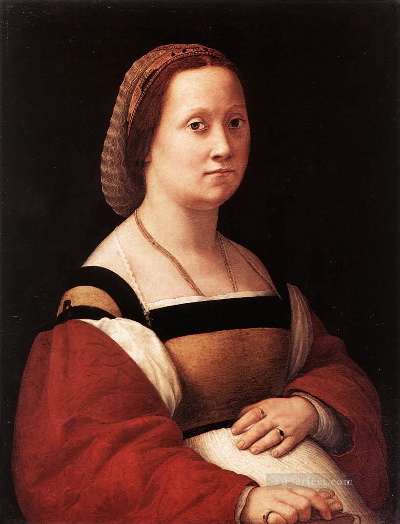 Retrato de una mujer La Donna Gravida maestro del Renacimiento Rafael Pintura al óleo